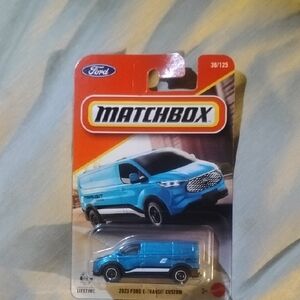 Mattel Matchbox Spectralflame Blue Ford Van